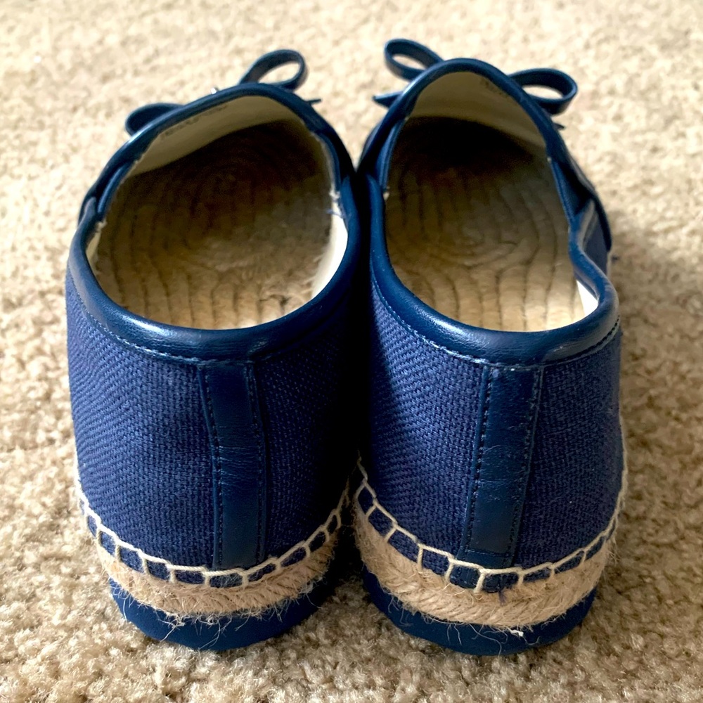 ✨NEW✨MICHAEL KORS NAVY BOW TIE ESPADRILLES - Picture 2 of 9